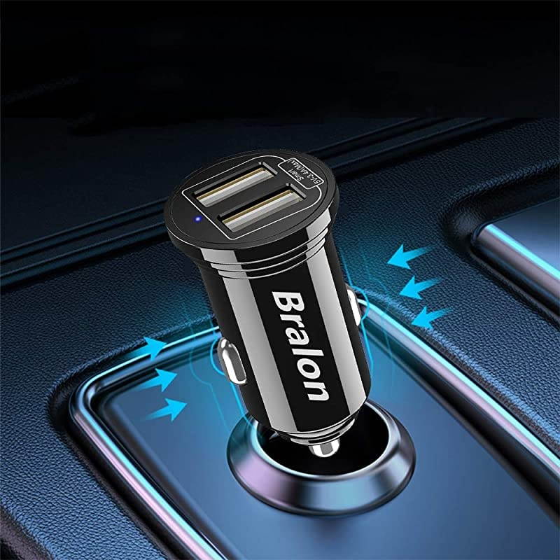 USB Car Charger[6-Pack], Smart 2 USB Ports Car Charger with 24W/4.8A Output Flush Compatible with iPhone 11 Pro(Max)/Xs(Max)/Xr/X/8/7,iPad Pro/Mini,Galaxy Note S10 S9 S8 S7 and More