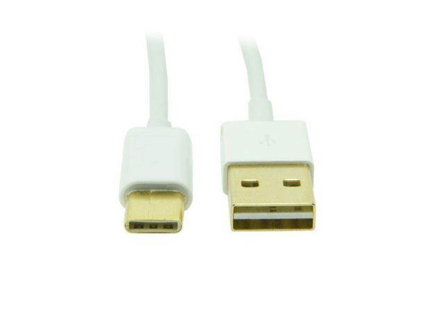 USB 2.0 Type-A Male to USB Type-C USB-C Male Data & Power Charge Cable for Phone Tablet 1m White
