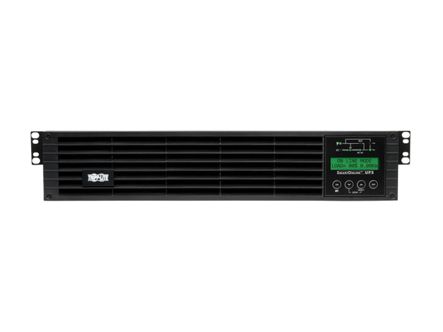 PR1000LCDRT2U Smart App Sinewave UPS System, 1000VA/900W, 8 Outlets, AVR, 2U Rack/Tower Black