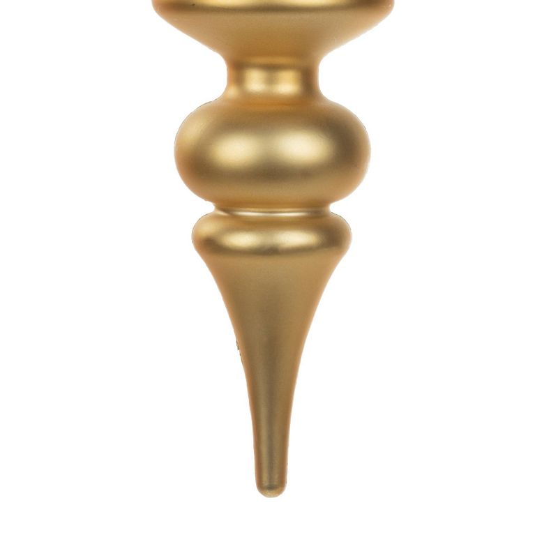 Vickerman 14" Copper Gold Matte Finial UV Coated Drilled Cap