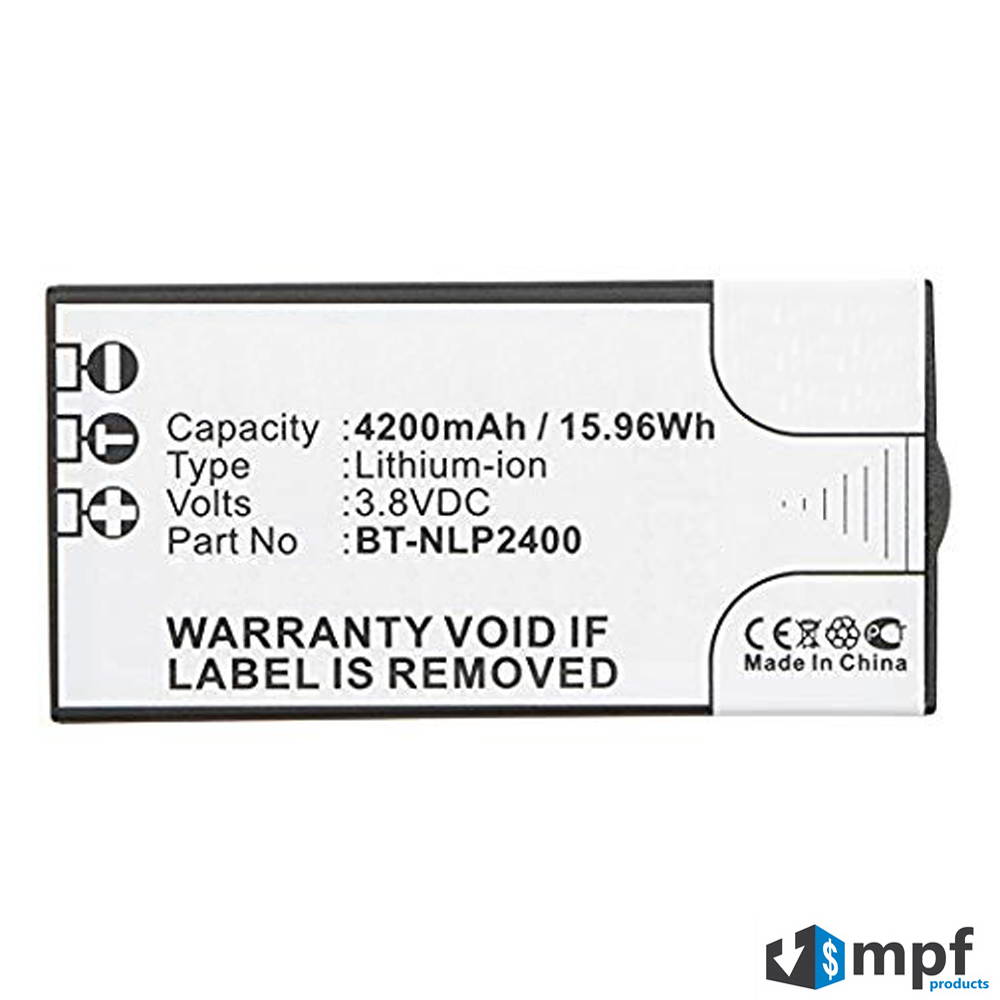 4200mAh High Capacity Extended BT-NLP2400 Battery Replacement for URC Universal Remote Control MX-5000 and TRC-1280 Touch Screen Remote Controls