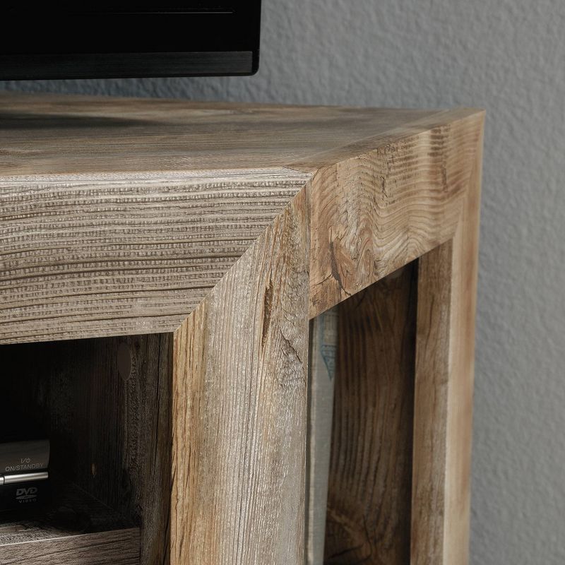 Granite Trace Corner Entertainment Credenza Rustic Cedar - Sauder