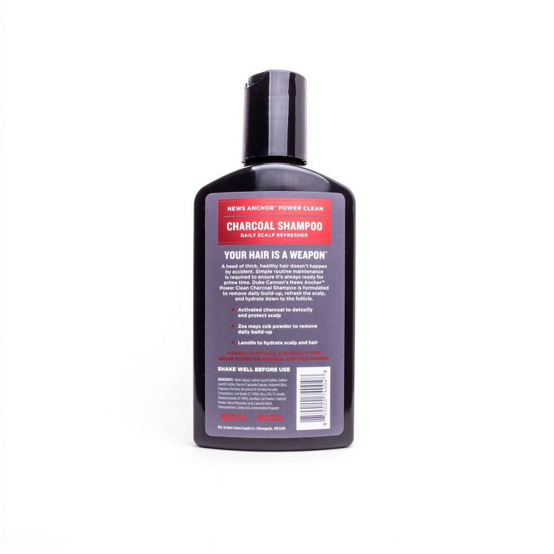 Duke Cannon Supply Co. New Anchor Power Clean Shampoo - Charcoal - 10 fl oz