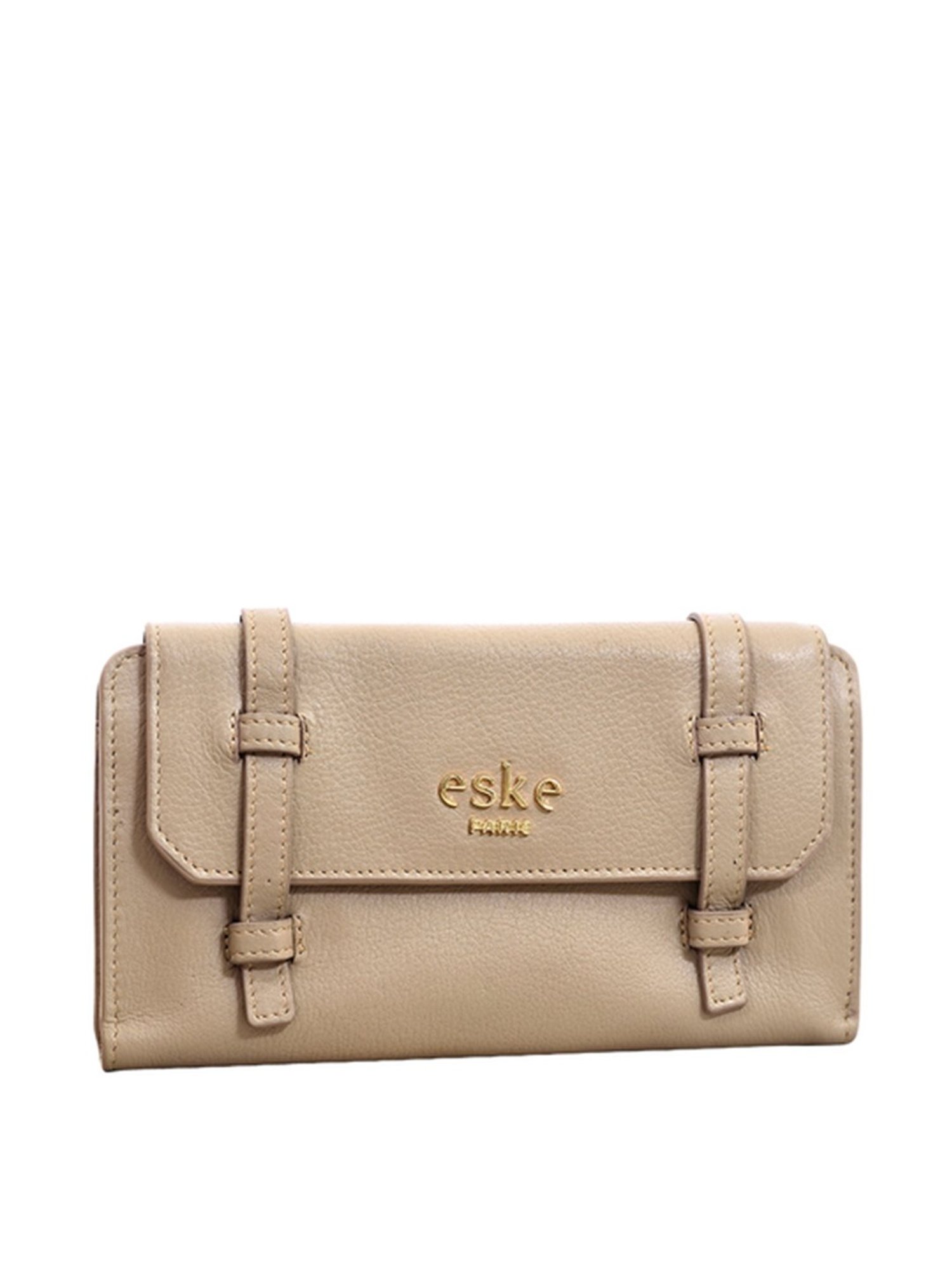 Eske Brigitte Grey Solid Wallet for Women