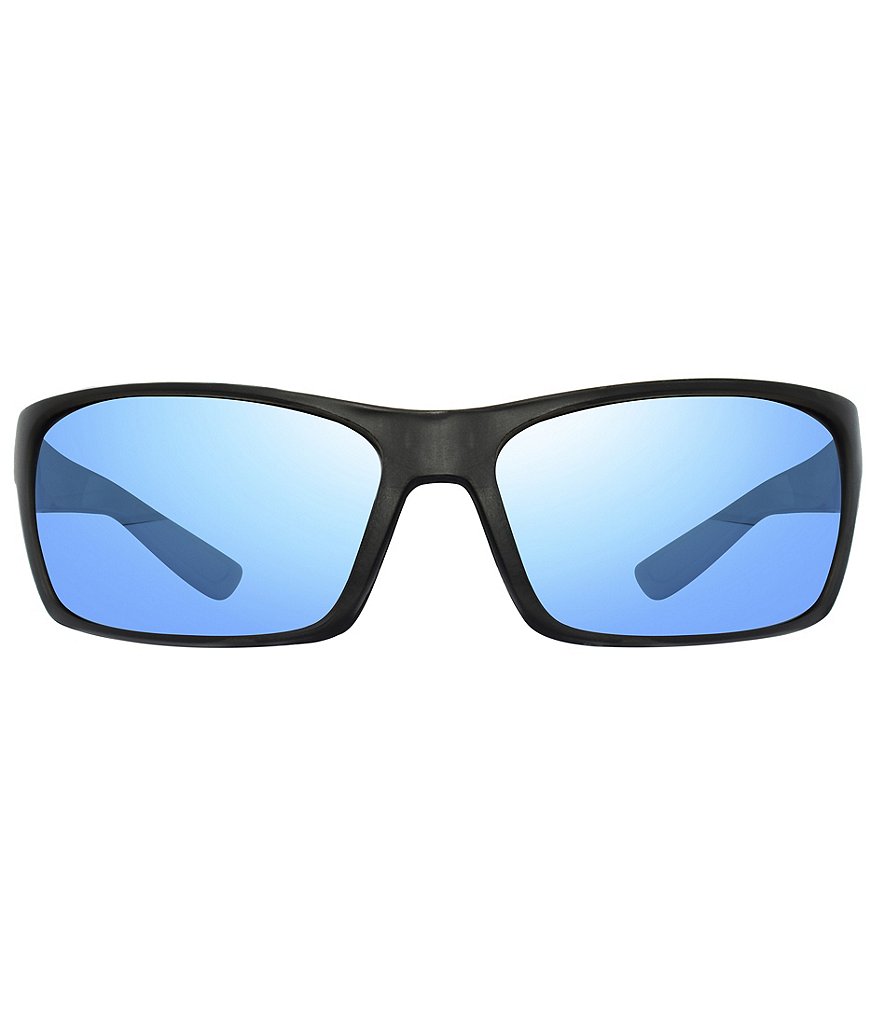 Revo Rebel Rectangular Polarized 64mm Sunglasses