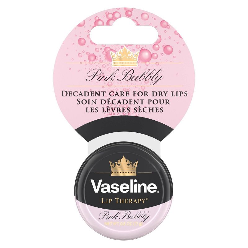 Vaseline Lip Tin Pink Bubbly - 0.6oz