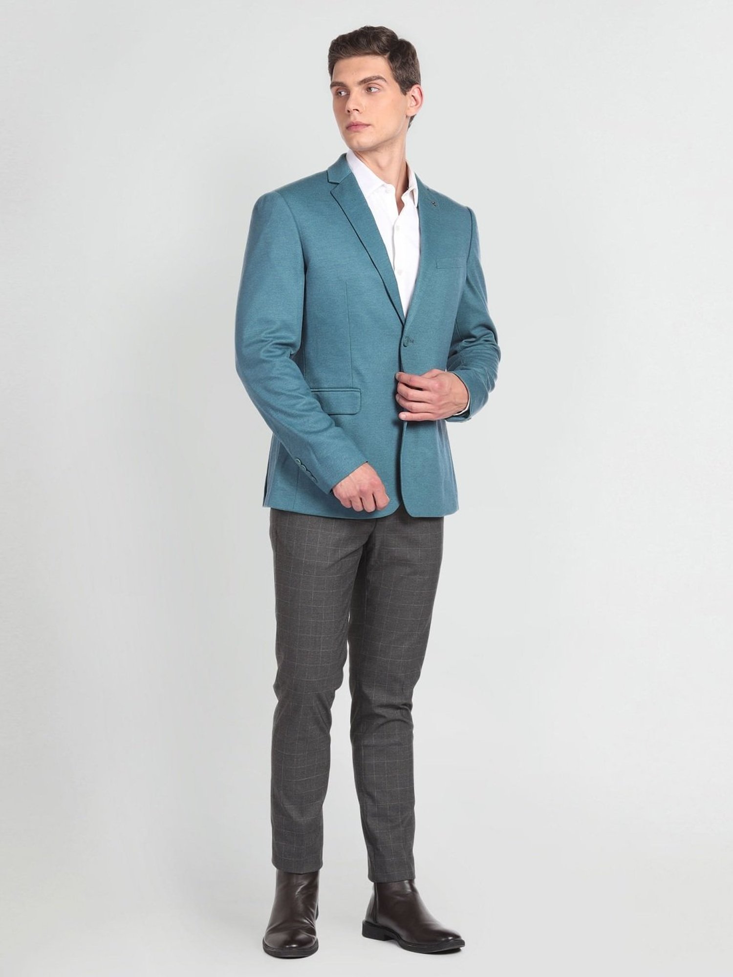 Arrow Green Slim Fit Blazer