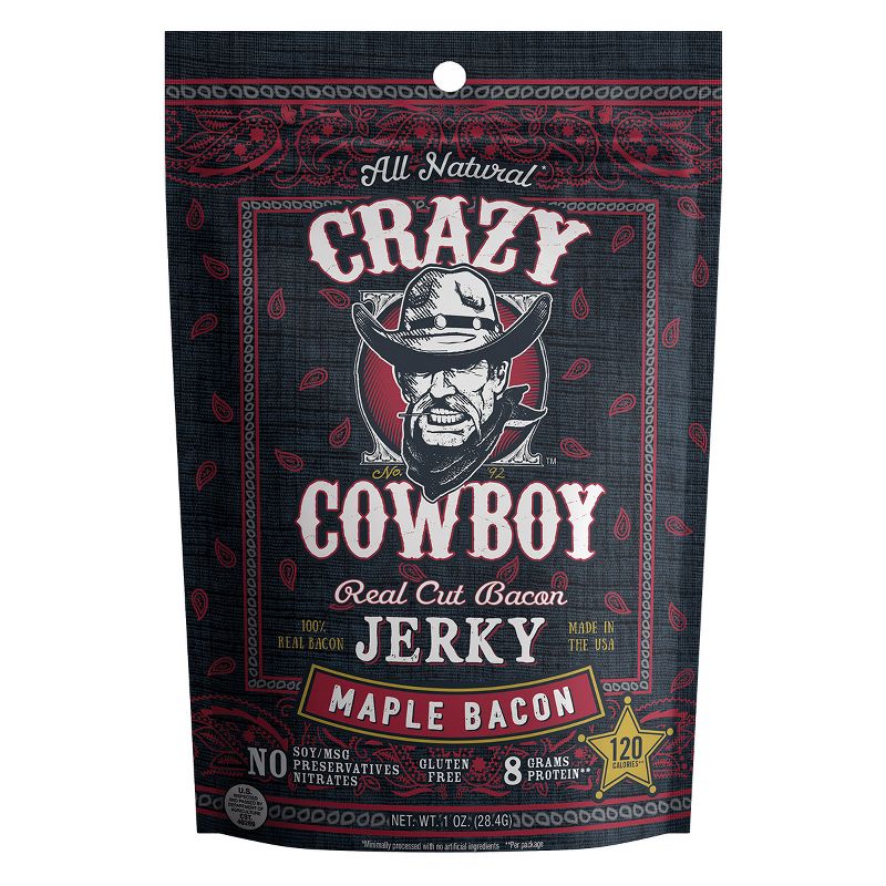 AriZona Crazy Cowboy Maple Bacon Beef Jerky - 1oz