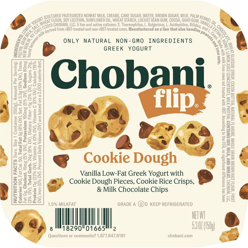 Chobani Flip Cookie Dough Greek Yogurt - 5.3oz