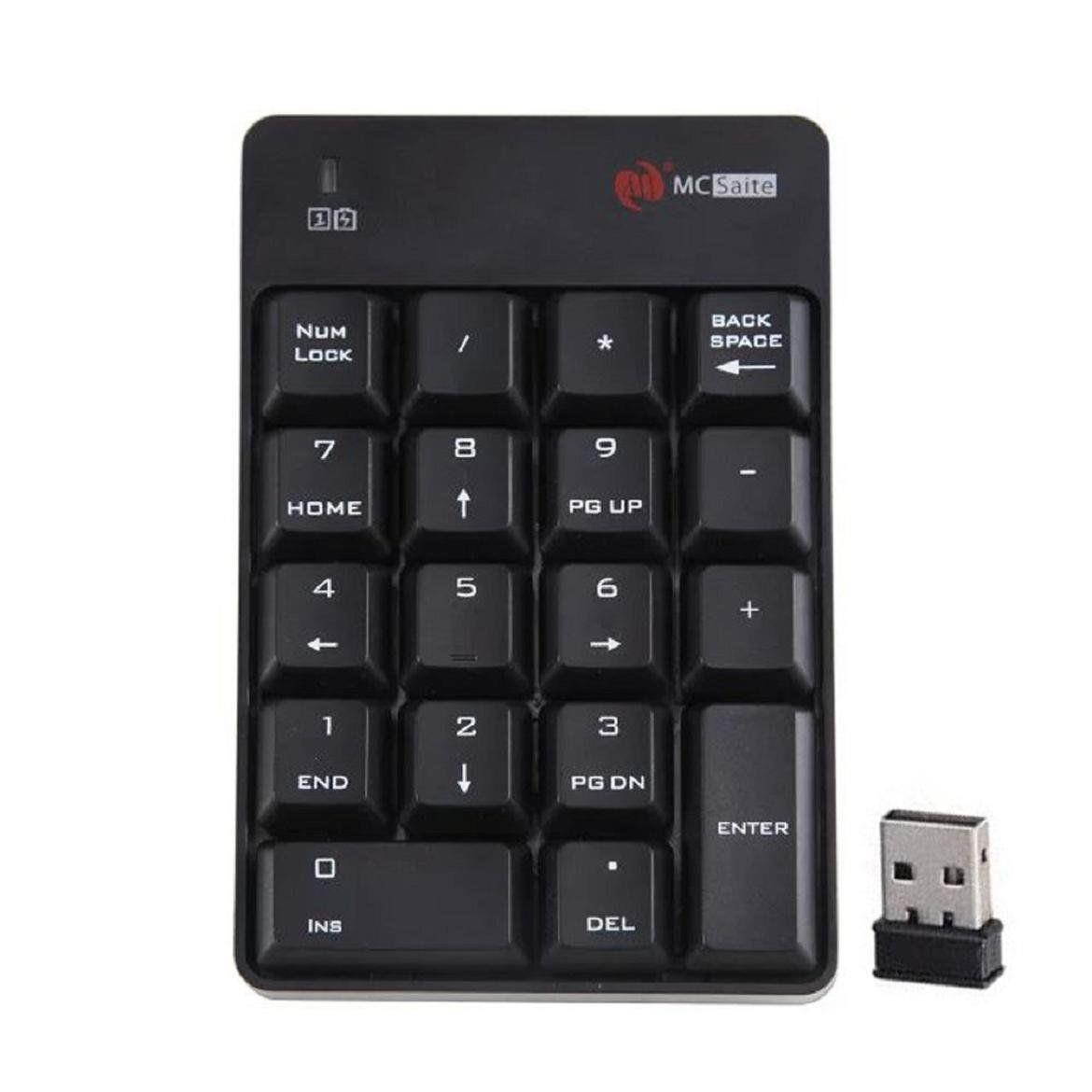 New Keypad 18 Keys Wireless Numeric Mini Keyboard Numpad 2.4G USB Number Pad