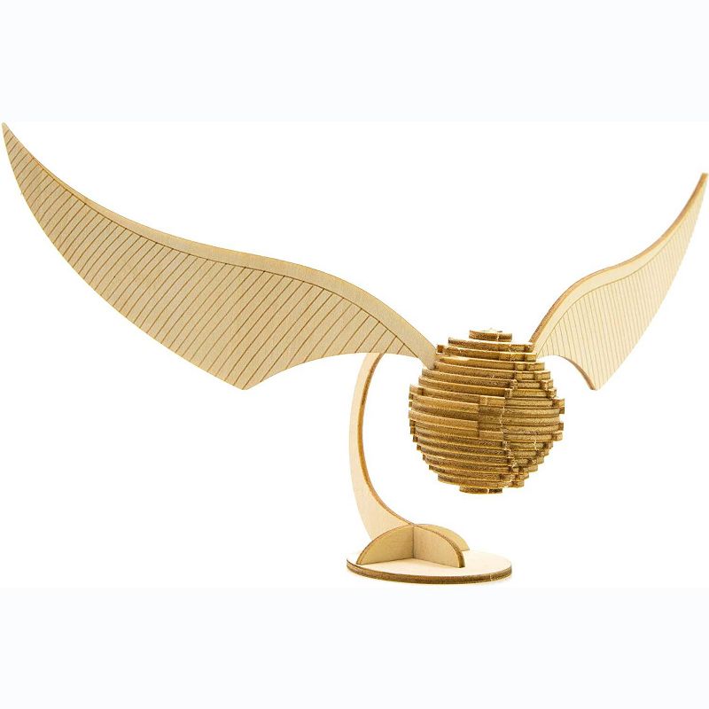 Incredibuilds Harry Potter Golden Snitch Book & Wood Model Figure Kit