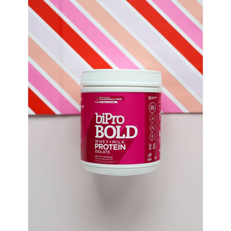 BiPro Bold Protein Powder - Strawberries & Crème - 1lb