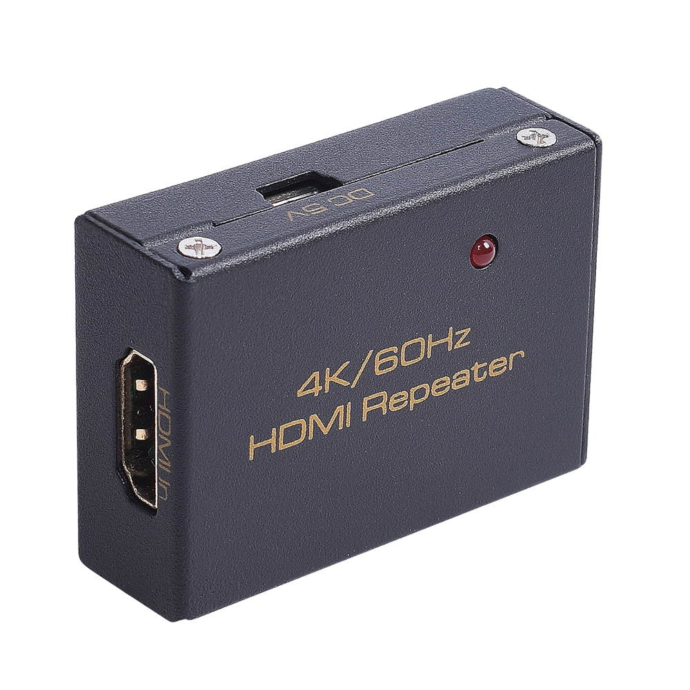 4K/60Hz HDMI Repeater 4Kx2K/60Hz Input/output HDMI Cable can be 15m for 1080P signal and the input/output HDMI cable can be 10m for 4K*2K signal