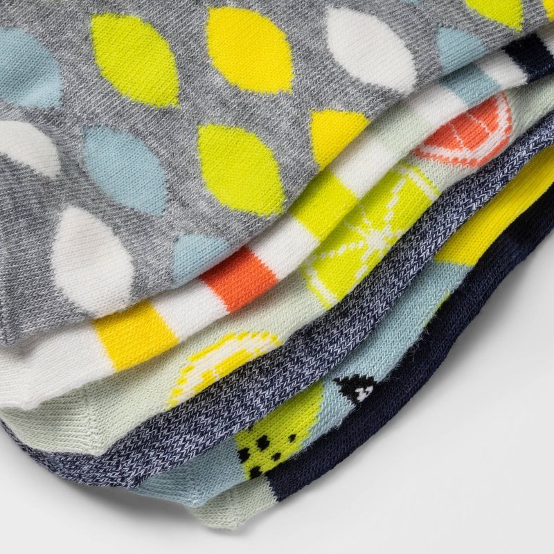 Women's Citrus 6pk Low Cut Socks - Xhilaration™ Blue 4-10