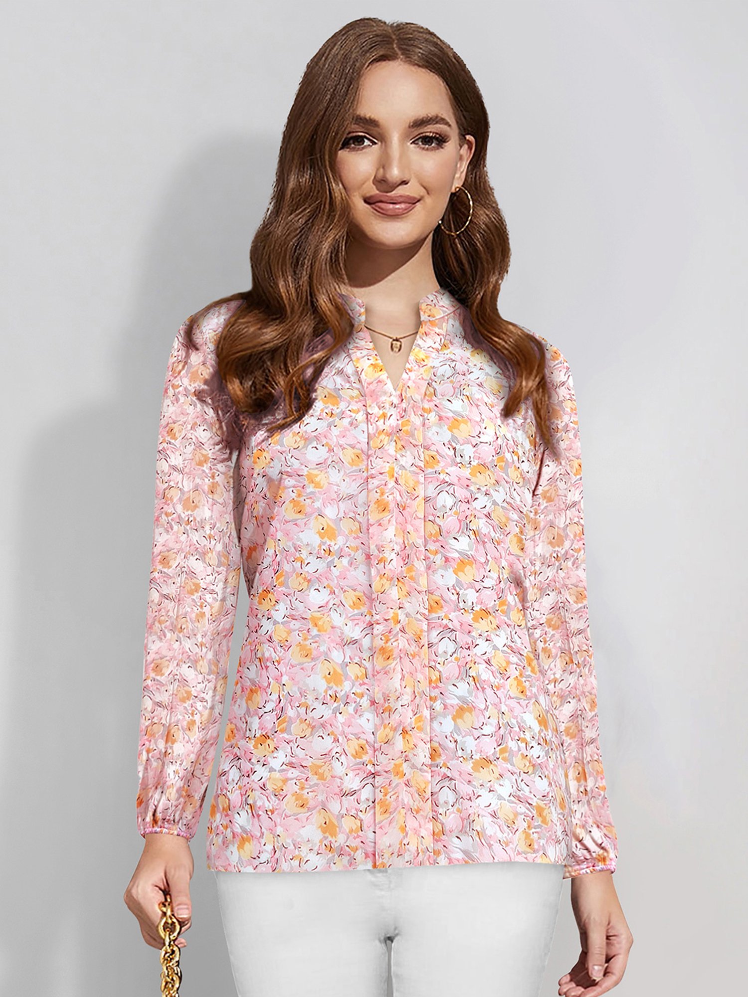 KERI PERRY Multicolor Printed Top