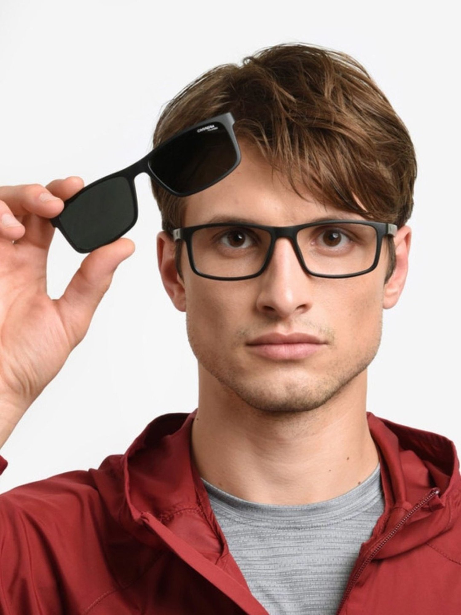 Carrera Grey Round UV Protection Sunglasses for Men