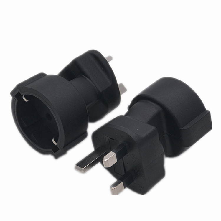 UK plug BS1363 13A to CEE 7/7 European Female Schuko Socket Adapter Converter FOR UPS/PDU Extension Power Cord