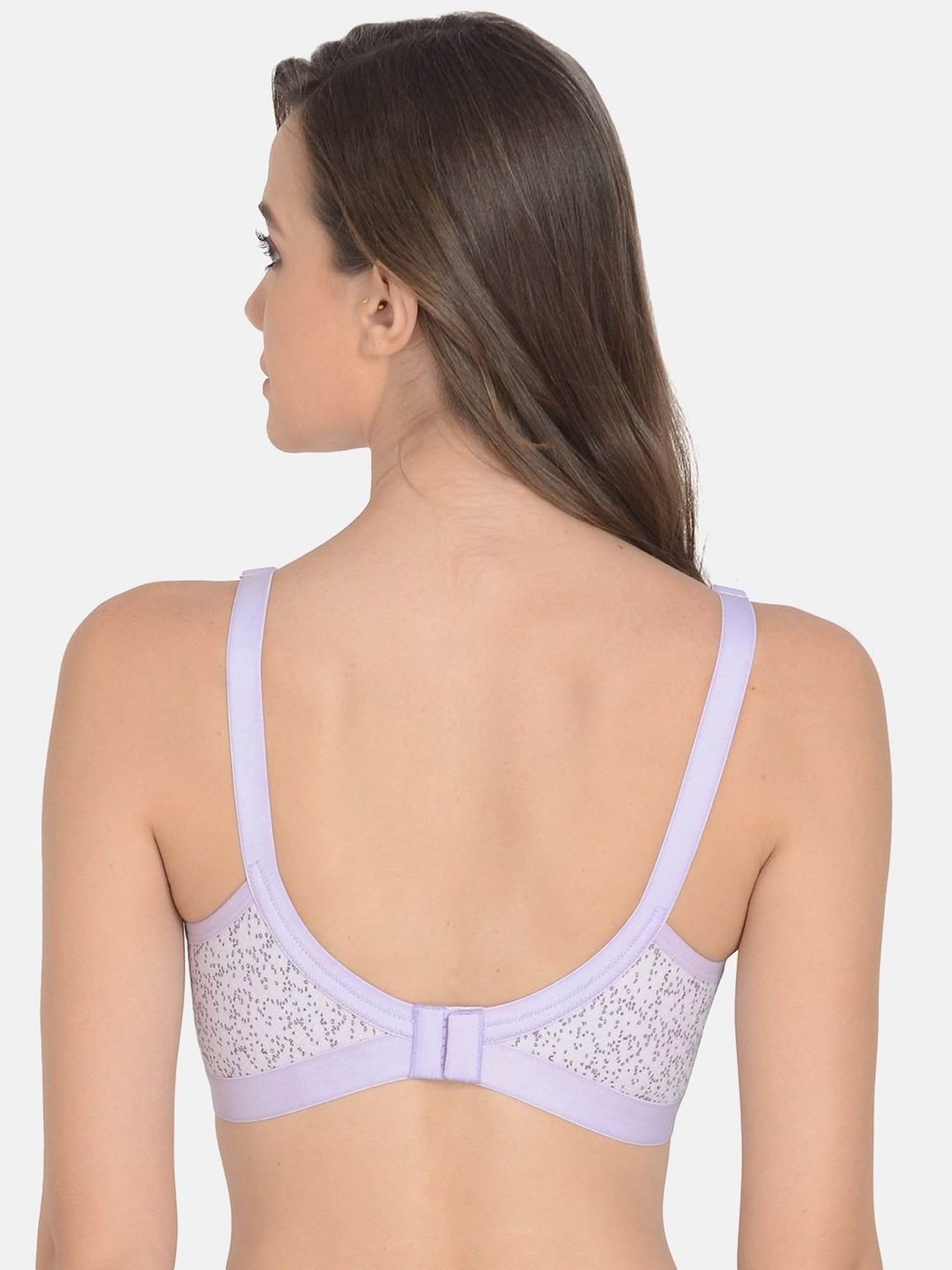 mod & shy Purple & Beige Printed Everyday Bra - Pack Of 3