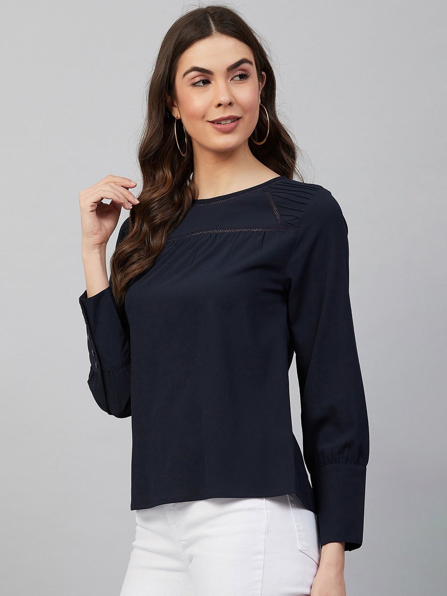Carlton London Navy Top