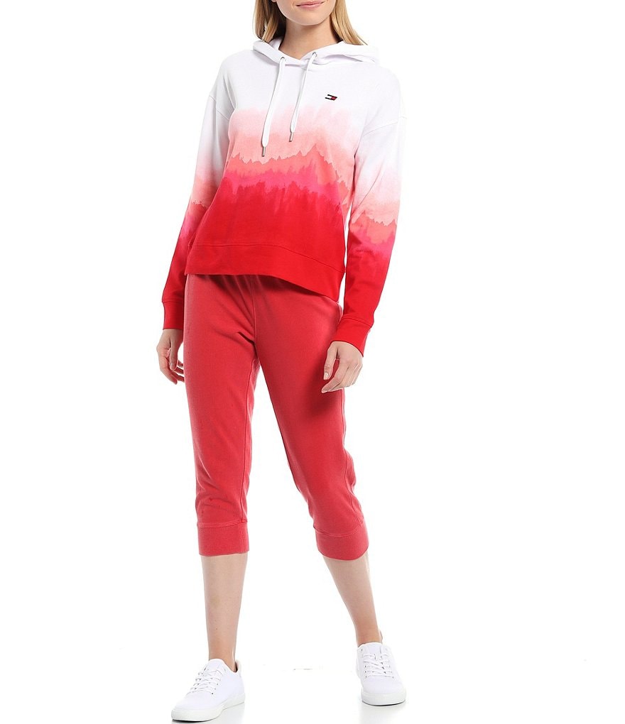 Splendid Knit Zip Up Drawstring Hoodie