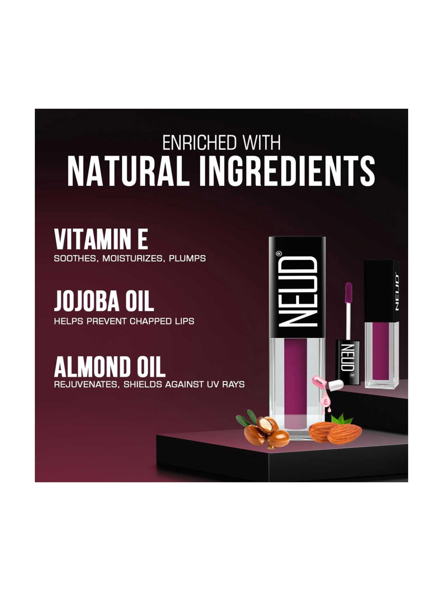 NEUD Matte Liquid Lipstick Boss Lady with Free Lip Gloss - Pack of 2 (Each)