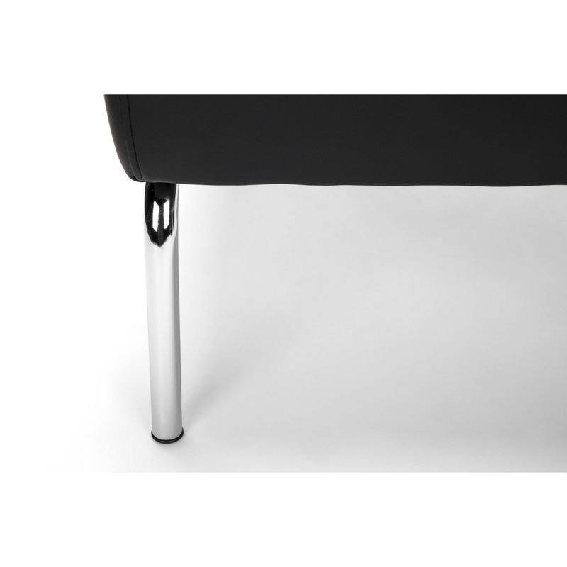 Armless Modular Lounge Chair Black - OFM