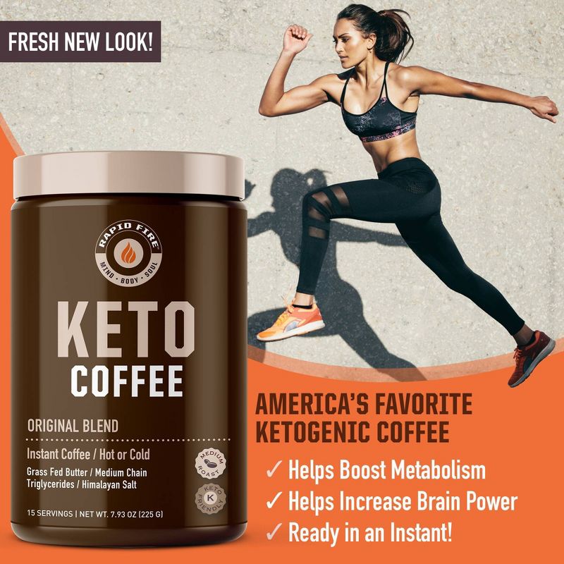 Rapid Fire Ketogenic Original Blend Light Roast Coffee - 7.93oz