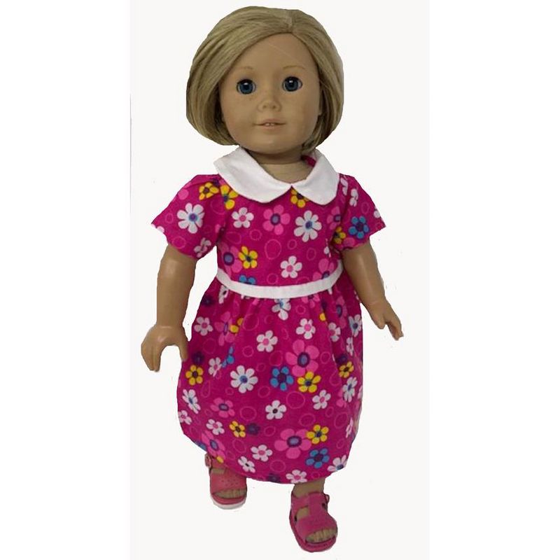 Doll Clothes Superstore Rose Flower Dress Fits 18 Inch Girl Dolls Like American Girl Our Generation