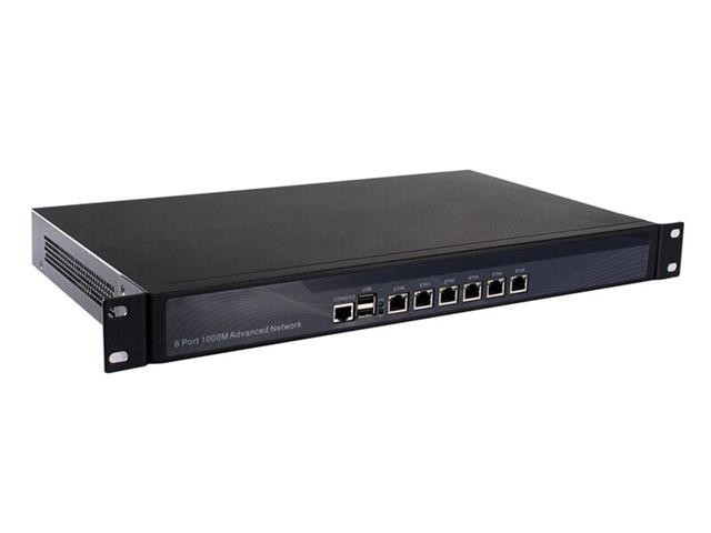 Firewall, Mikrotik, Pfsense, VPN, 1U Rackmount, B85/Z87,Intel I5 4430,Network Security Appliance,Router PC,(Gray),[HUNSN RS15],[6LAN/2USB2.0/1COM/Fan],(Barebone System)