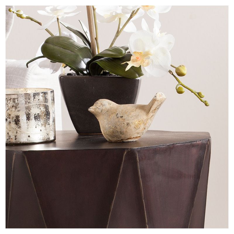 Trepper Accent Table Antique Black - Aiden Lane