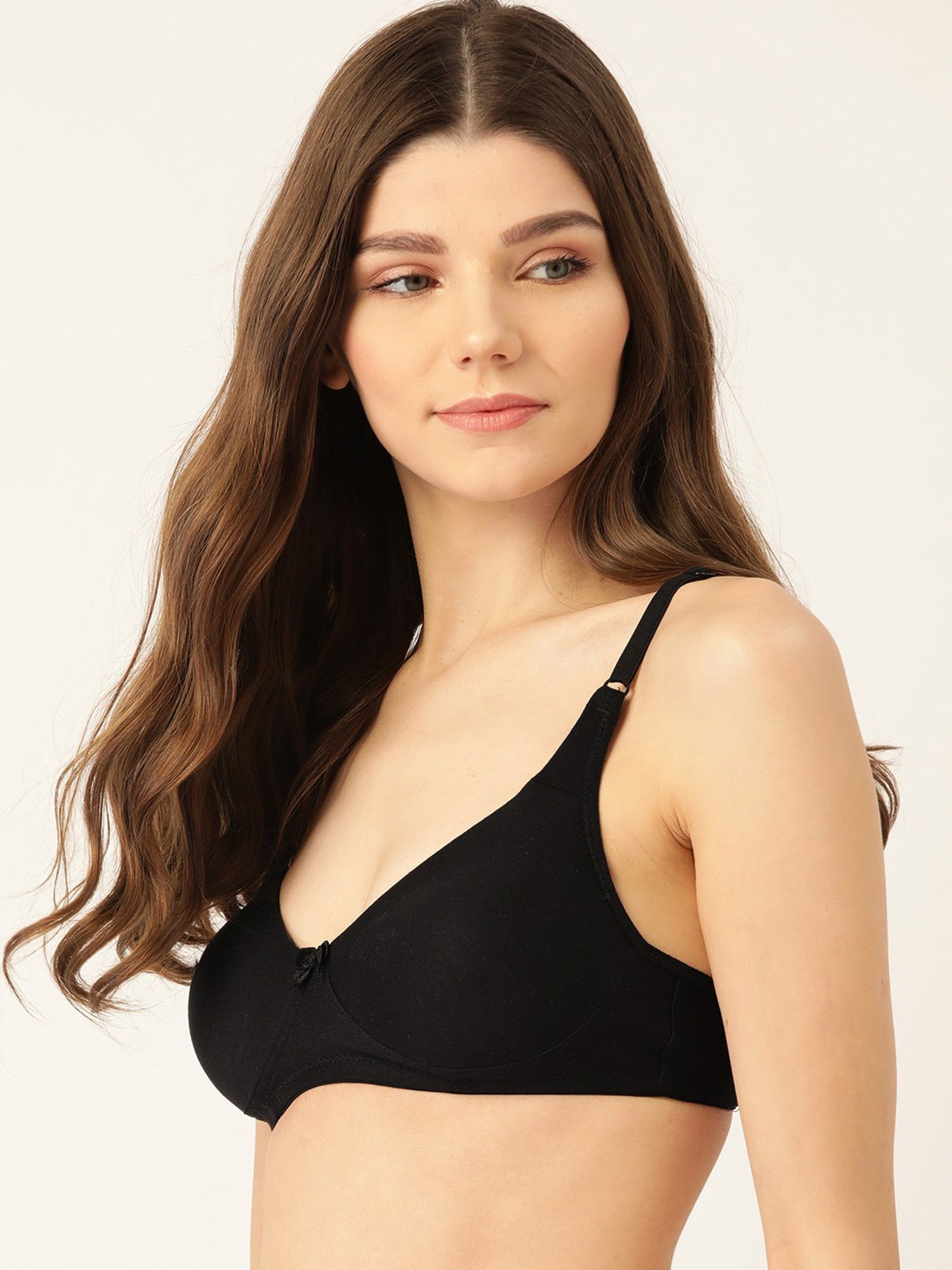 Lady Lyka Multicolor Non Wired Non Padded T-Shirt Bra (Pack Of 2)