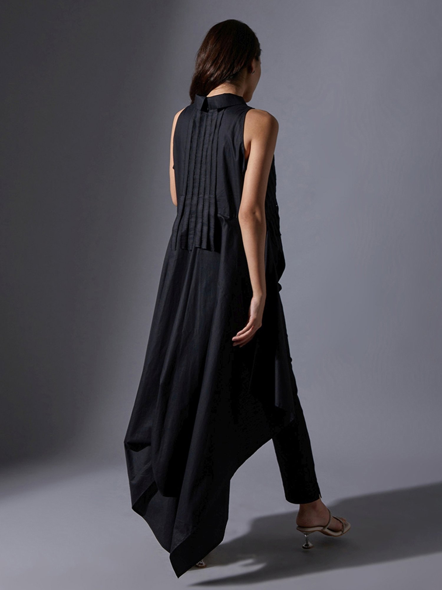 House of Manaa Black Hom Allure Kurta with Pallazo