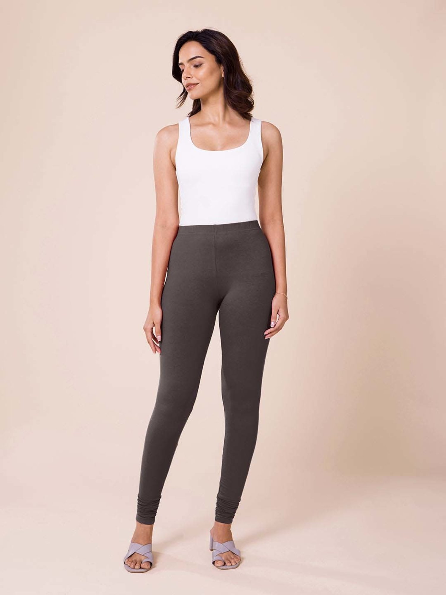 Go Colors! Grey Cotton Leggings