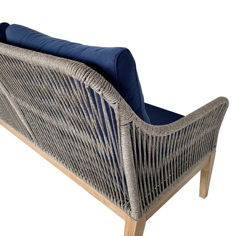 4pc Outdoor Conversation Set with Cushions - Navy - TK Classics