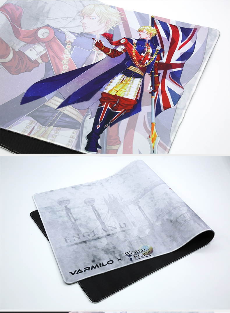 Varmilo X WORLD FLAGS XL  Gaming Mouse Pad 900X400X3mm for Gaming and  Home Use -British Theme