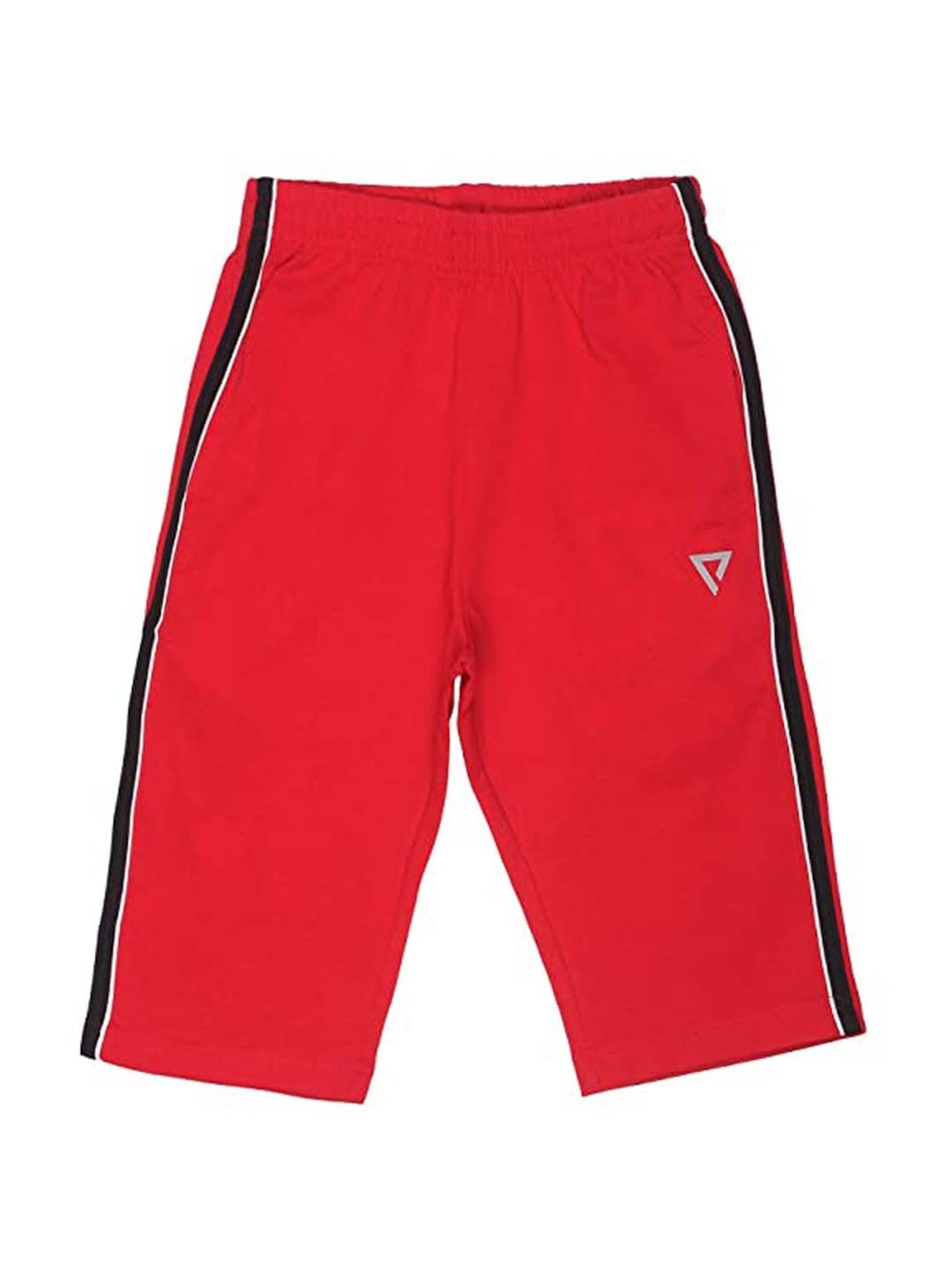 Proteens Kids Red Cotton Regular Fit Capri