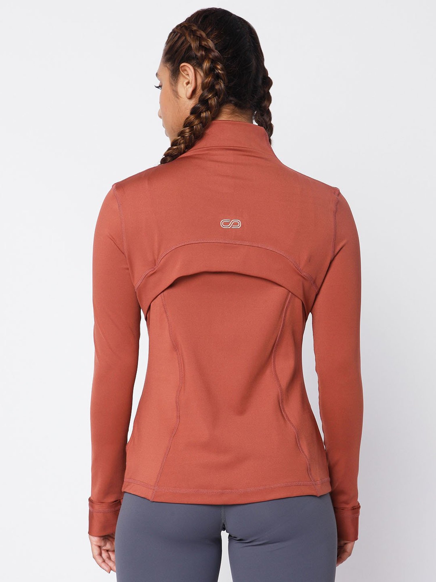 SILVERTRAQ Rust Relaxed Fit Sports Jacket