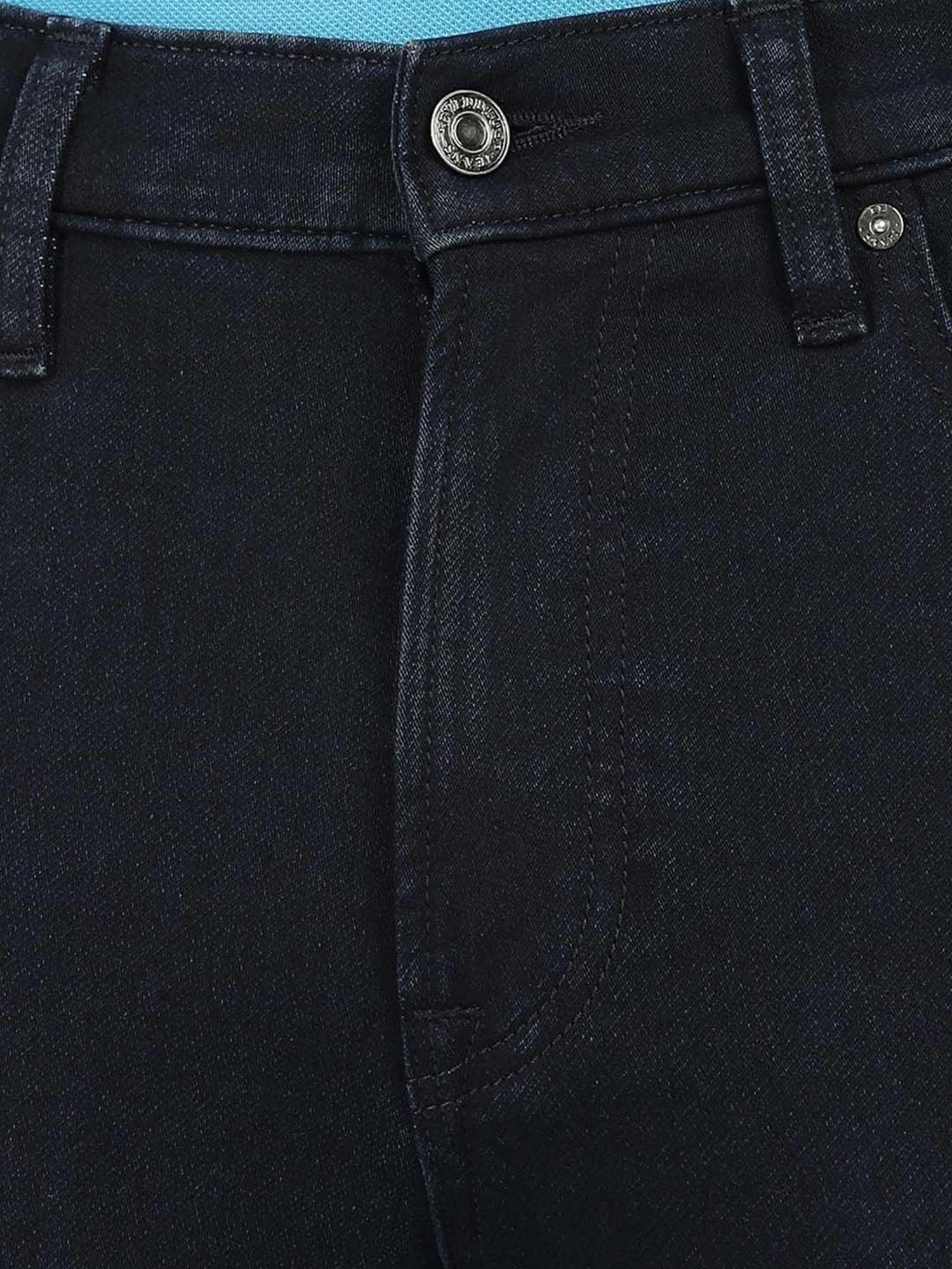 EVERBLUE Blue Regular Fit Midrise Stretchable Jeans