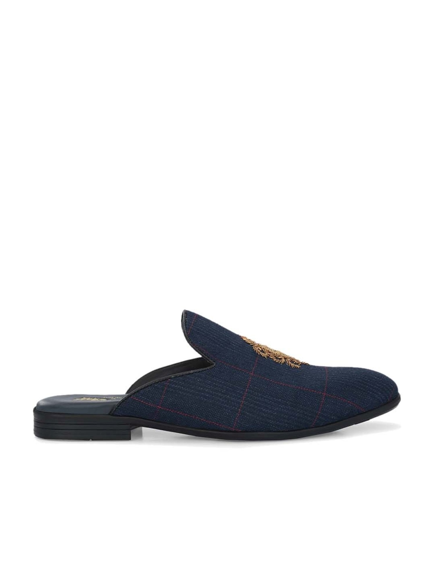 Hitz Men's Blue Mule Shoes