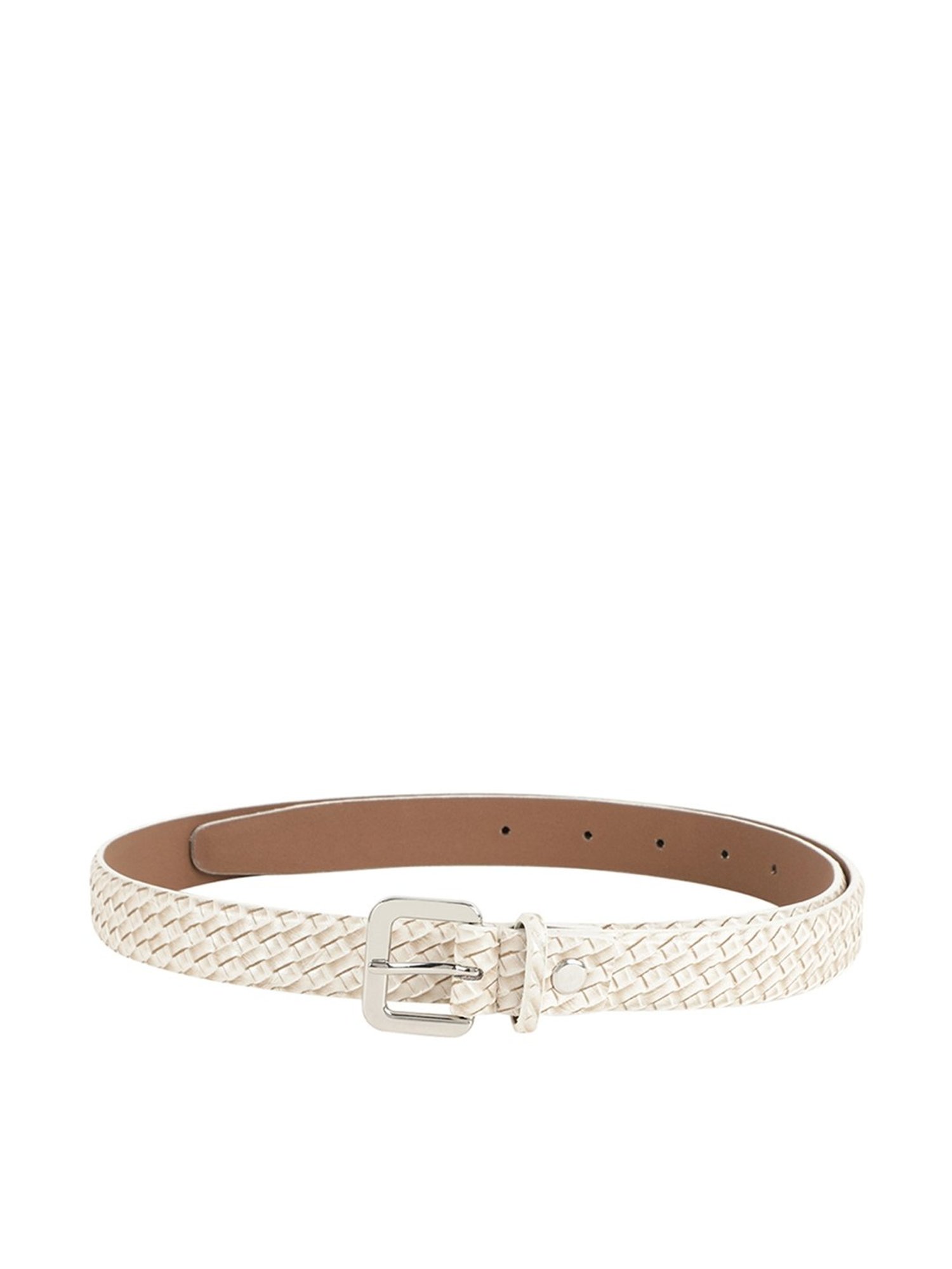 Alvaro Castagnino Beige Narrow Belt for Women