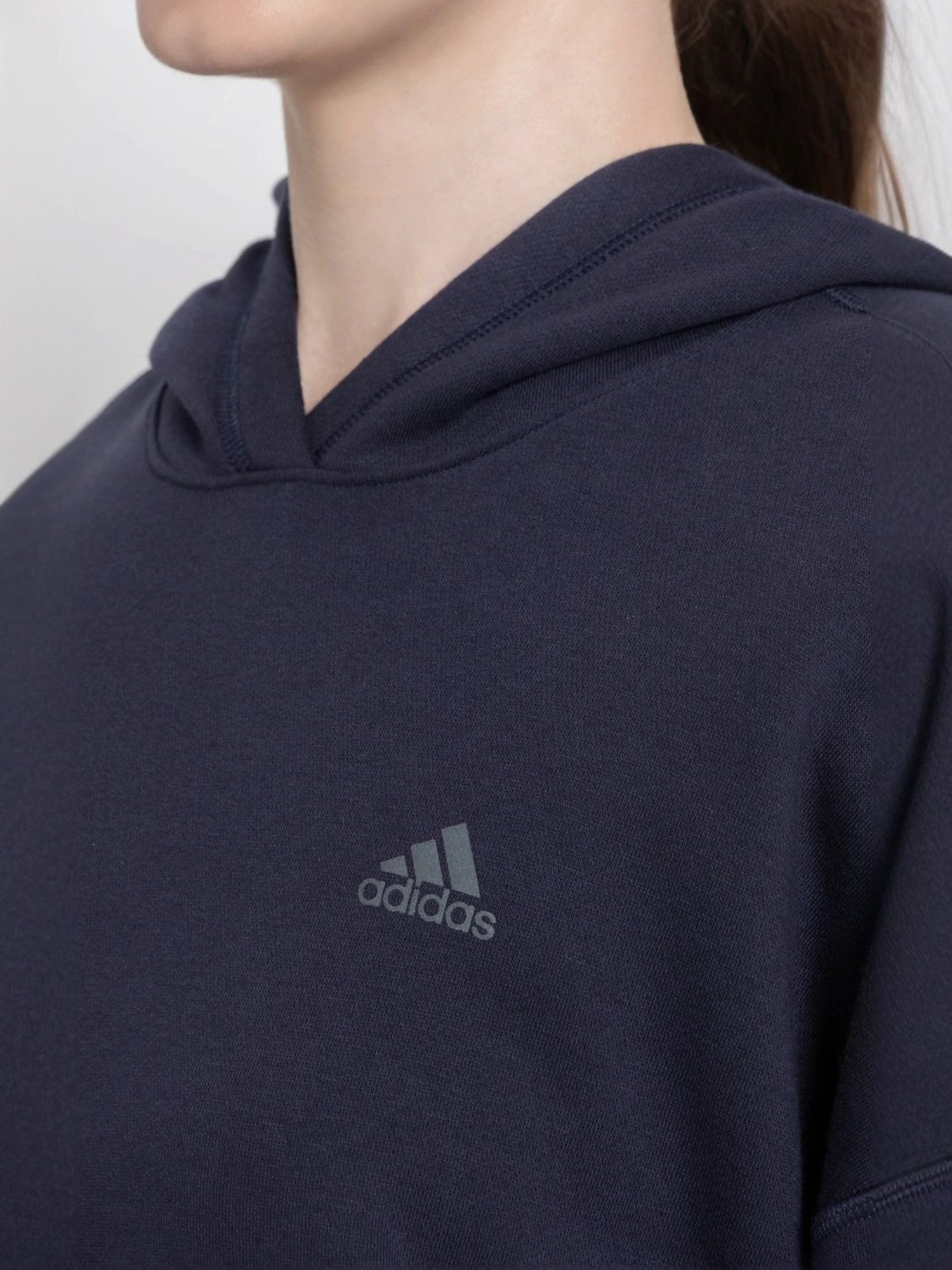 ADIDAS Blue Plain Sports Sweatshirt