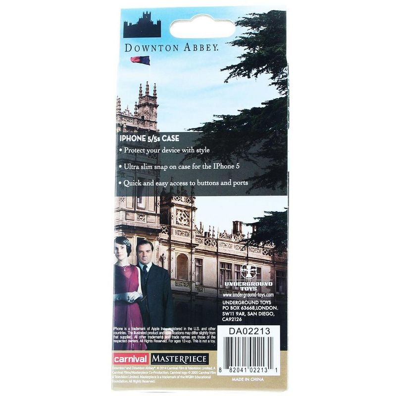 Se7en20 Downton Abbey Purple Abbey Silhouette iPhone 5/5s Hard Snap Case