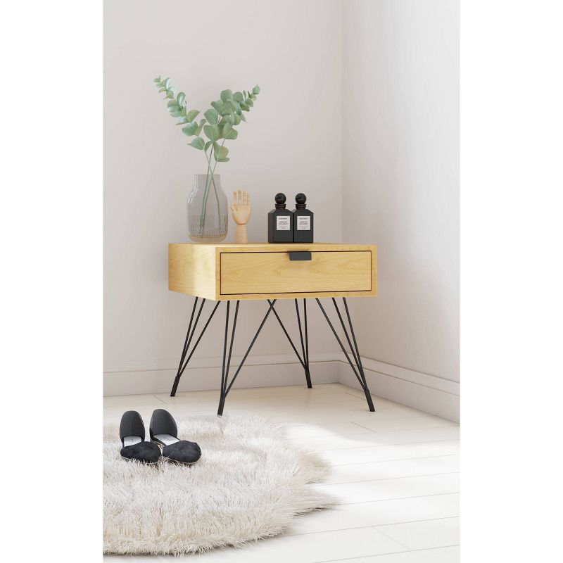 Newell Side Table Natural - Adore Decor