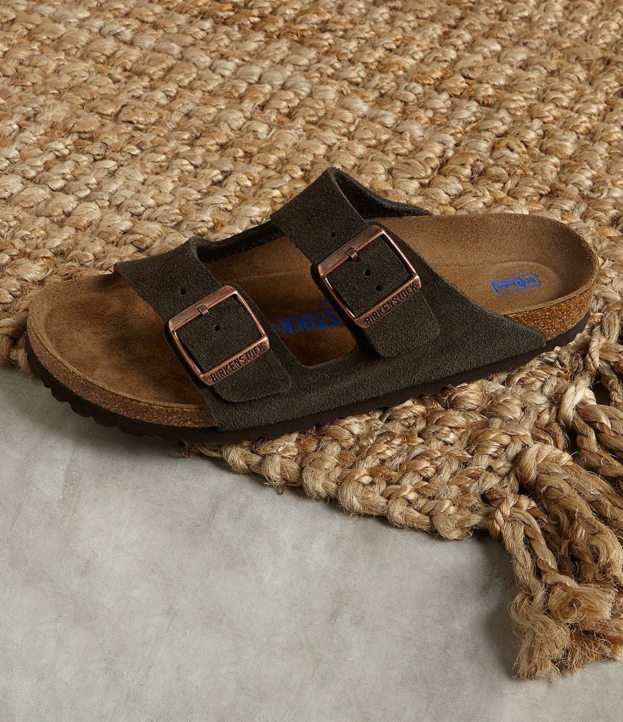 Birkenstock Women's Arizona Suede Dual Adjustable Buckle Strap Sandals