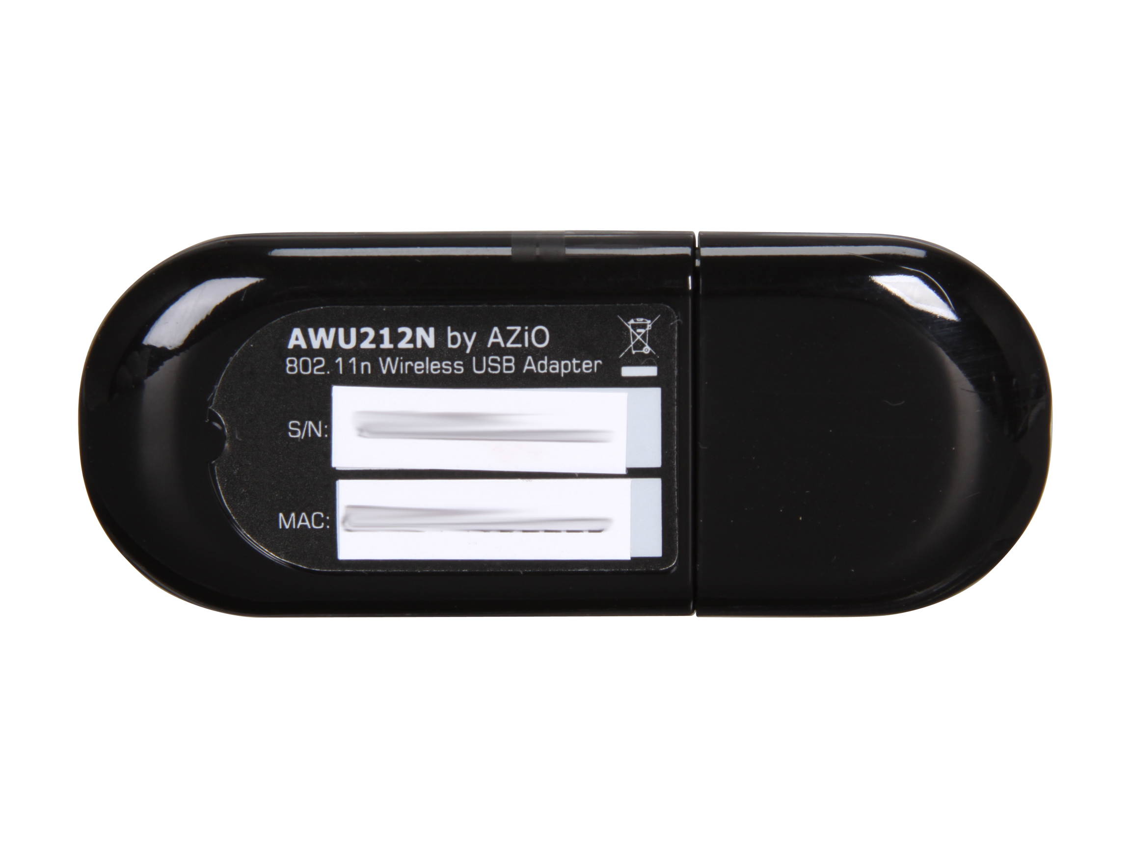 AZiO AWU212N USB 2.0 Wireless Adapter 1T2R