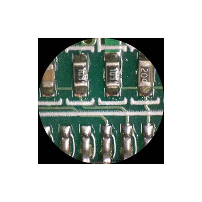 SE204AX Portable Binocular Stereo Microscope WF5x and WF10x Eyepieces 10X and 20X Magnification 2X Objective LED Lighting Reversible BlackWhite Stage Plate Arm Stand