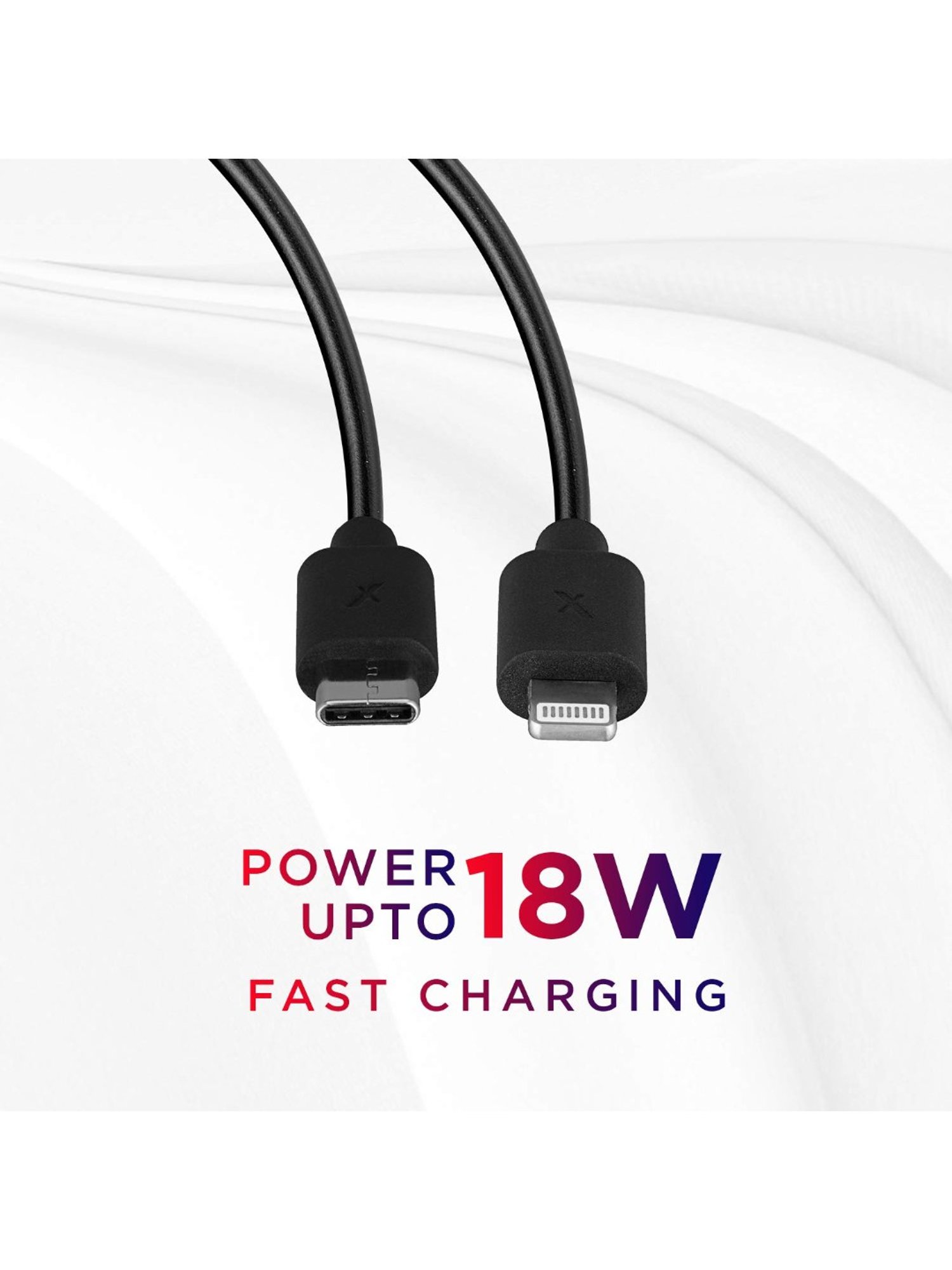 Moerdon SCB138 Fast Charging Data transfer Cable with LED indicator (Black)