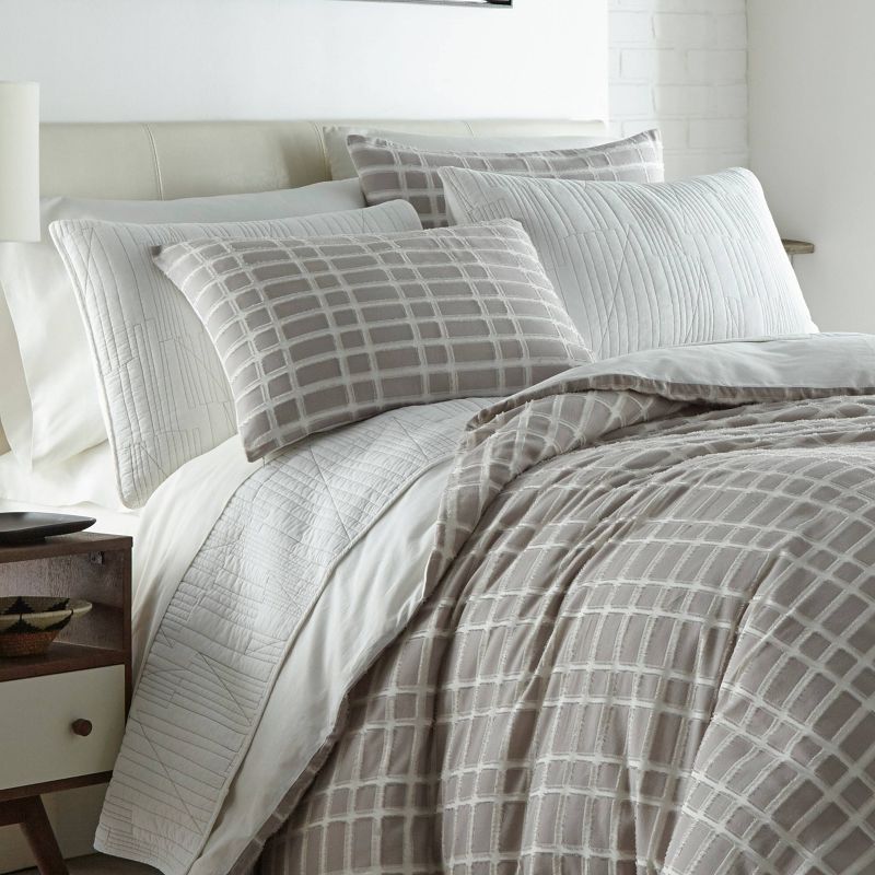 City Scene Full/Queen Sherman Duvet Cover Set Gray