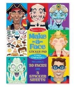 Melissa and Doug 4237 Make-a-Face Crazy Characters Sticker Pad