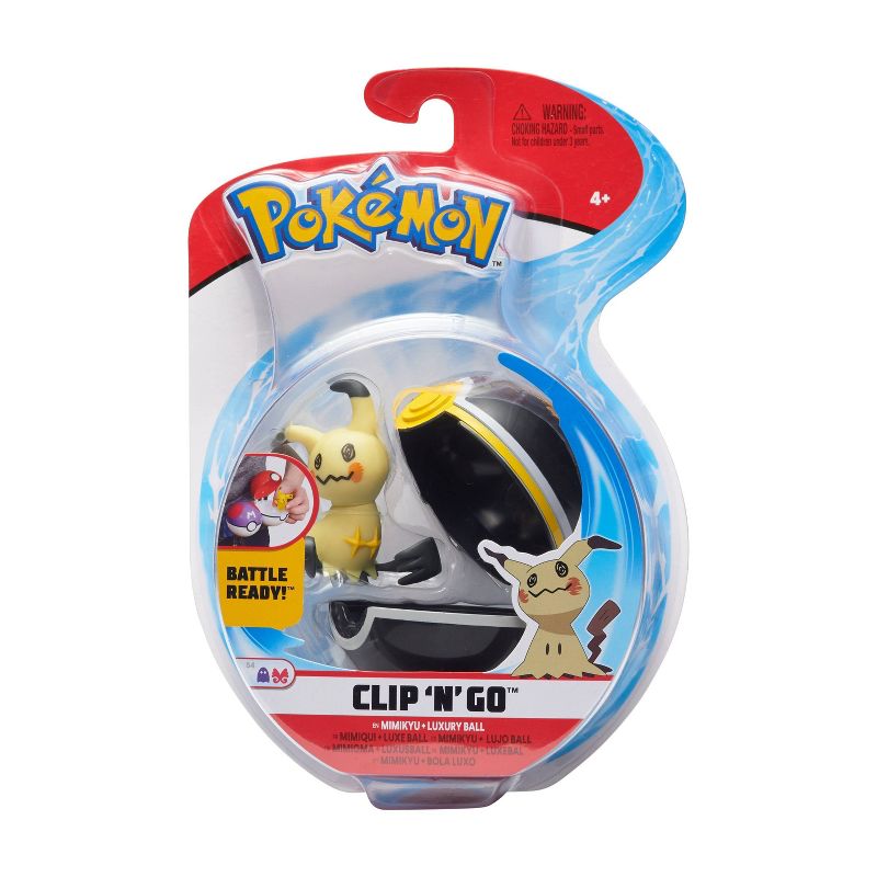 Pokemon Clip 'n' Go Battle Ready Poke Luxury Ball - Mimikyu
